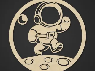 WallArt - Man on the Moon