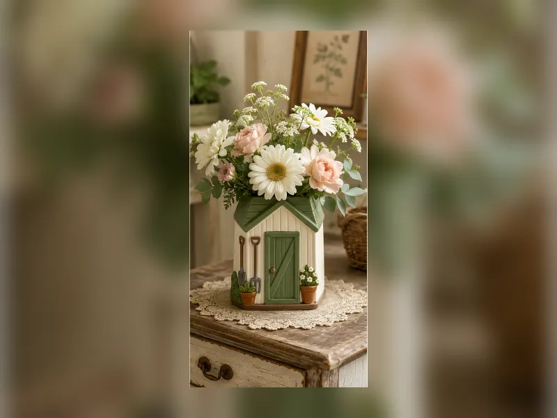 Wazon Ceramic Lotus Art Vase