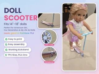 Toy Scooter for Dolls