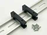 DIN Rail Mount Clip - Cable Path & Dual Mounting Holes-0