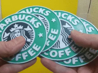 Starbucks Style Coasters