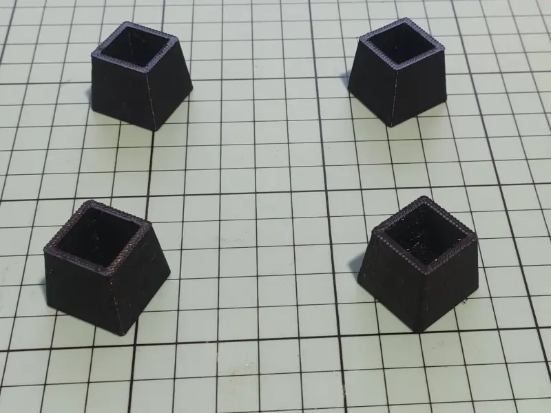 Stoelpoot 15x15 in TPU