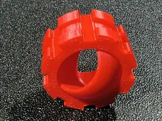 Gear type II Fidget Ring Spinner with rotary core