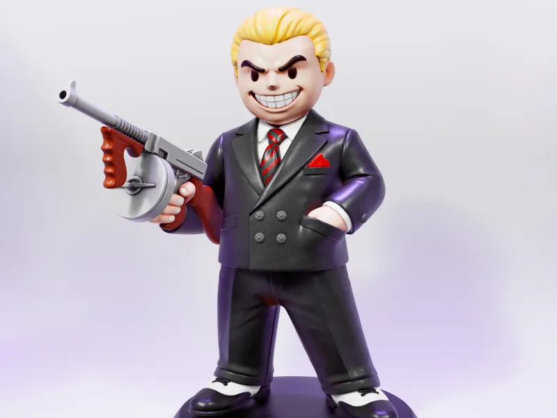 Fallout shelter - gangster suit 3D Printing