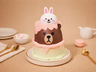 Brown Bear Cake Storage Box布朗熊蛋糕收纳盒