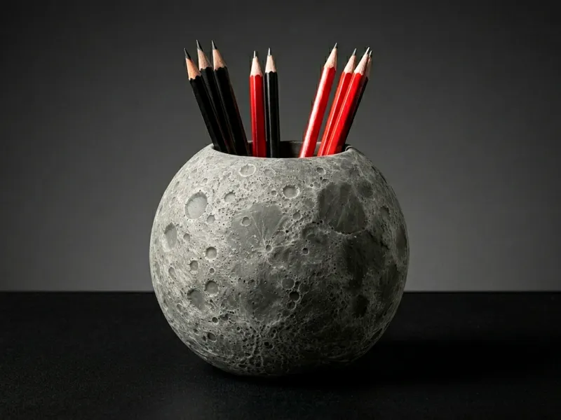 MOON PENHOLDER OR PLANTER