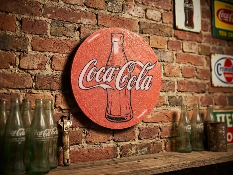 Plaque décorative vintage "Coca-Cola" 3D