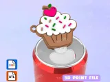Soda Tab Opener Keychain cherry ice cream keke-0