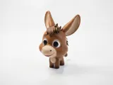 Cute Donkey Figurine Chibi Animal 3D Printable-0