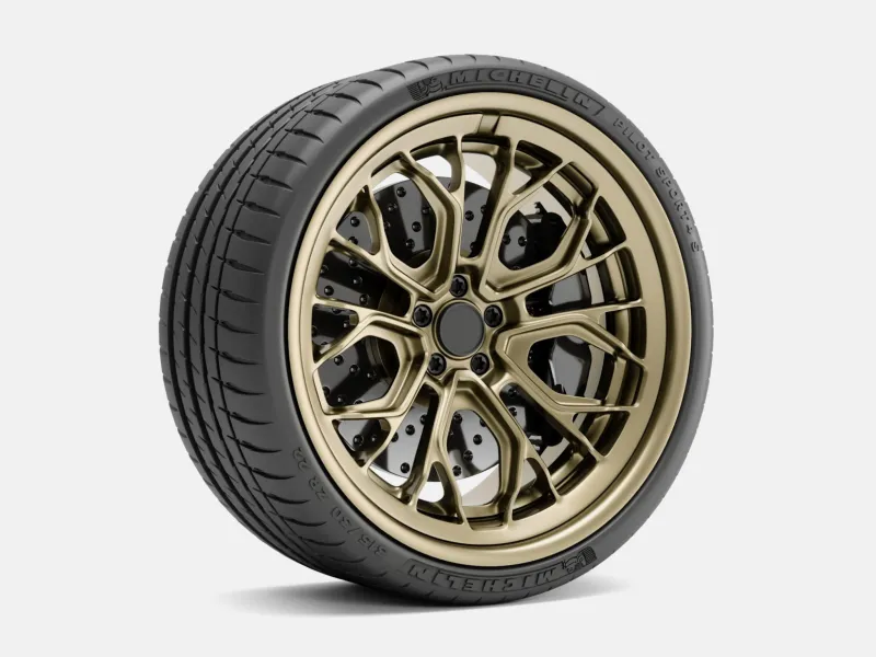 22x12 Brixton PF10 RS Targa Wheel, 22-Inch Sport Tire