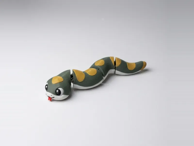 Flexi Snake - Print-in-Place Articulated Toy, Multicolor AMS