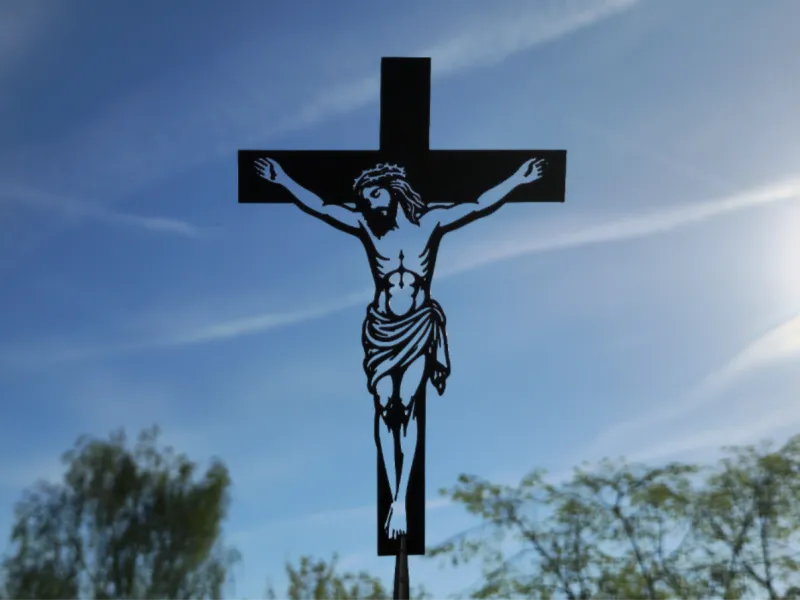 Jezus aan het Kruis 2D Muurkunst