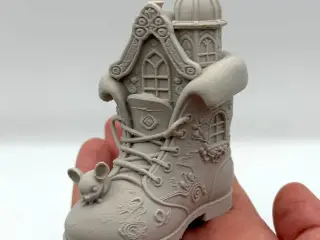 Winter Boot Fairy House