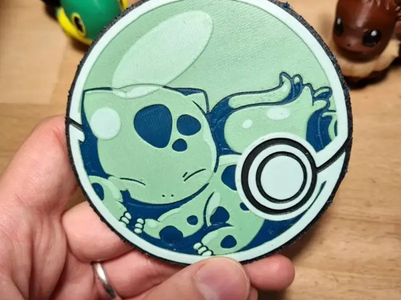 Cute Bulbasaur inside a pokeball COASTER