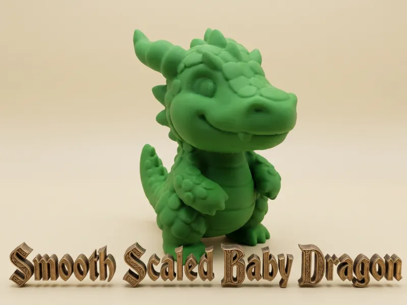 Gladgeschubde Babydraak