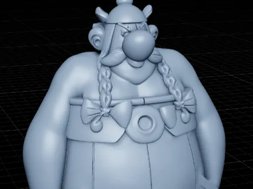 Obelix Asterix 3D Character Model 3