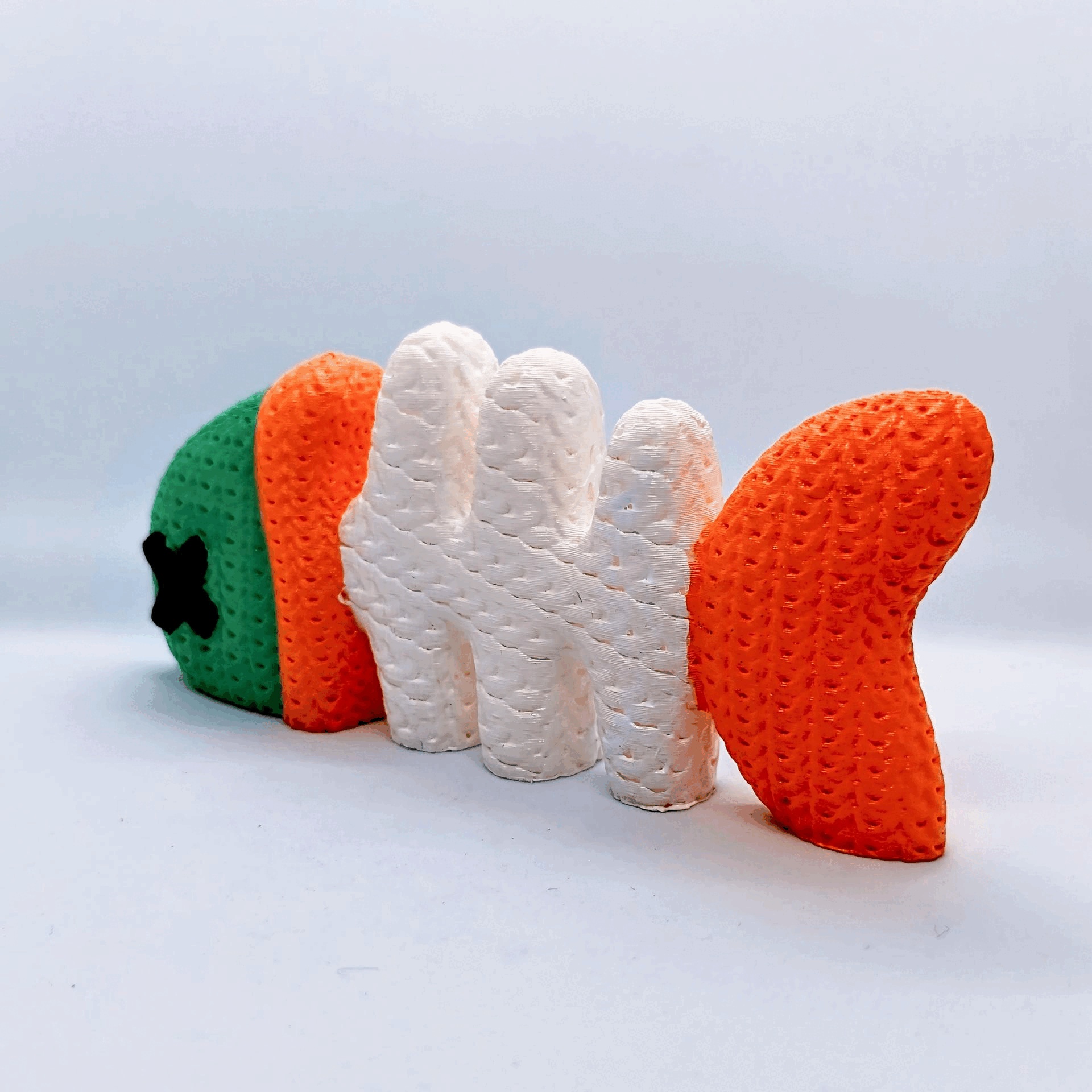Knitted fish Bone (cute)-0