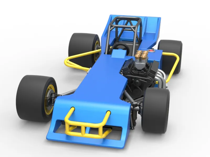 ダイキャスト スーパーモディファイド フロントエンジンレーシングカー 1/25スケール