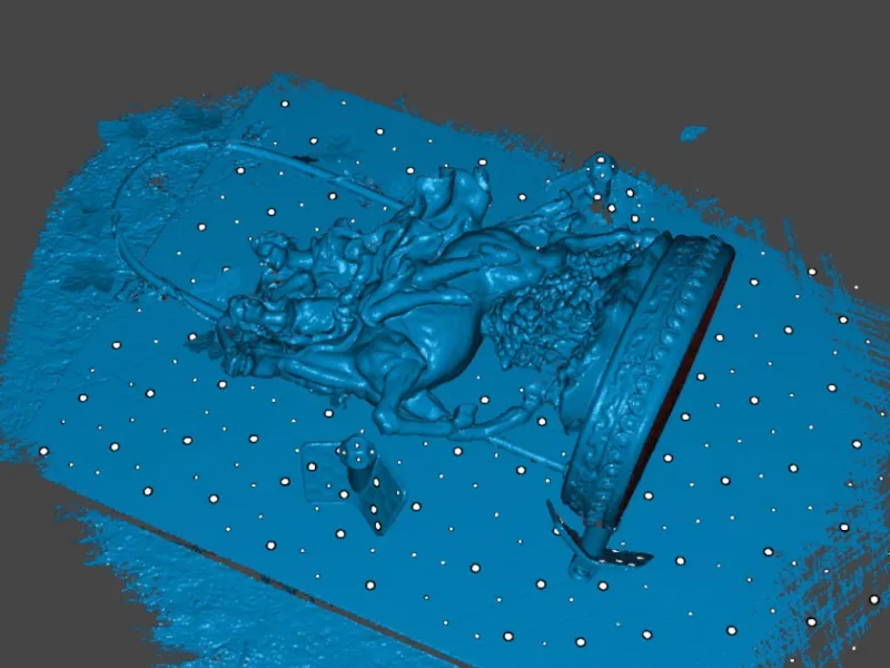 A girl and a guy on a horse (3D Scan Creality Raptor Pro)