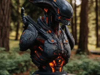 Alien X bust v01