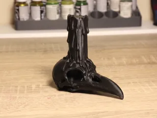 Terrifying Halloween candle