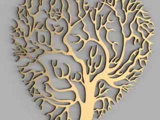 A heart-shaped tree