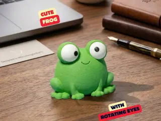 CUTE FROG - WITH ROTATING EYES 🐸