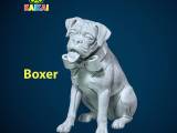 Boxer Dog statue - German Boxer dog model - 3D print-0