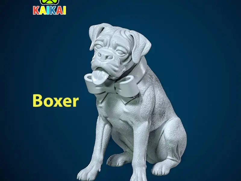 Boxer Dog statue - German Boxer dog model - 3D print