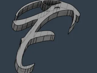 F - BLACK ROSE FONT
