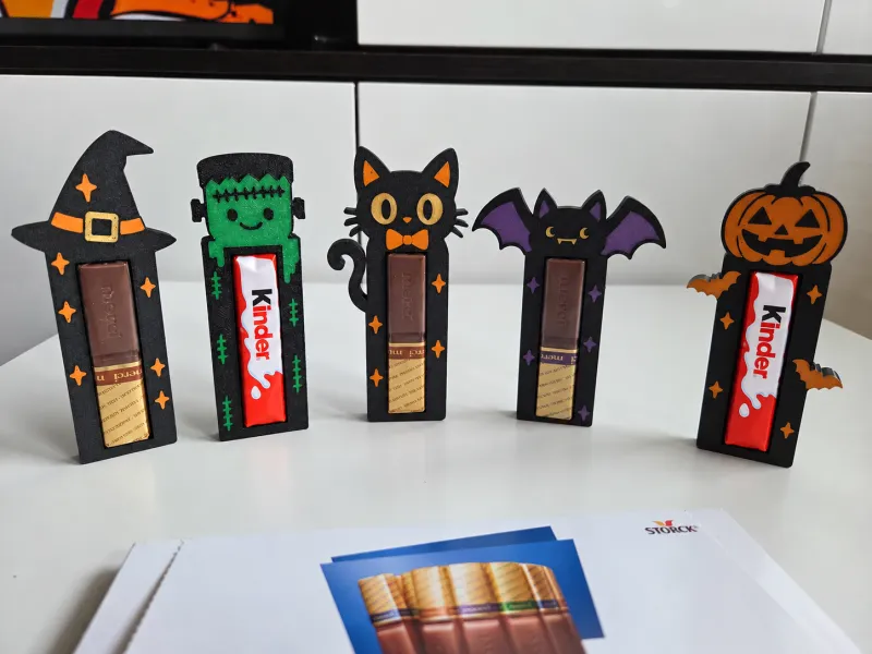 Suportes de Doces de Halloween - Merci, Kinder Chocolate