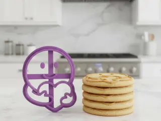 emoji 83 cookie cutter