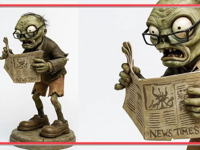 Newspaper zombie