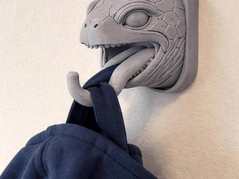 Turtle Head Wall Hanger Coat and Key Holder Hook