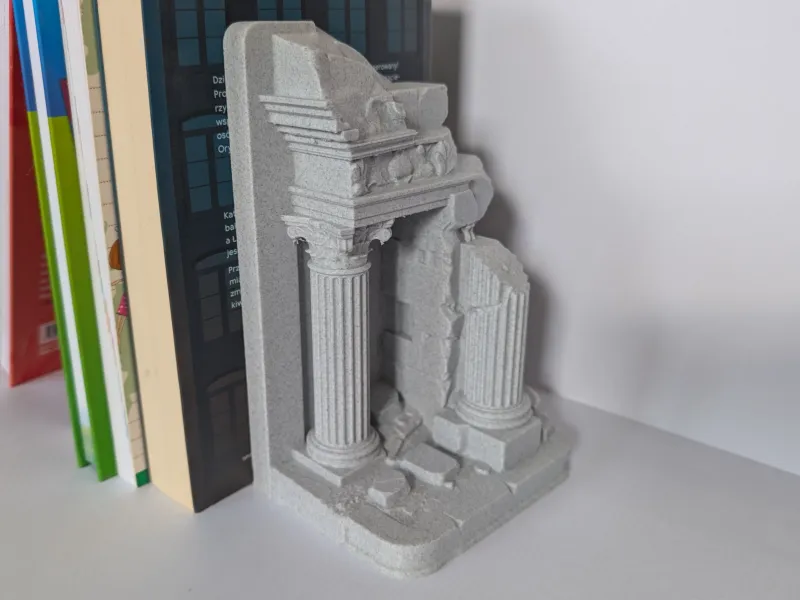 Klassische Ruinen-Buchstütze