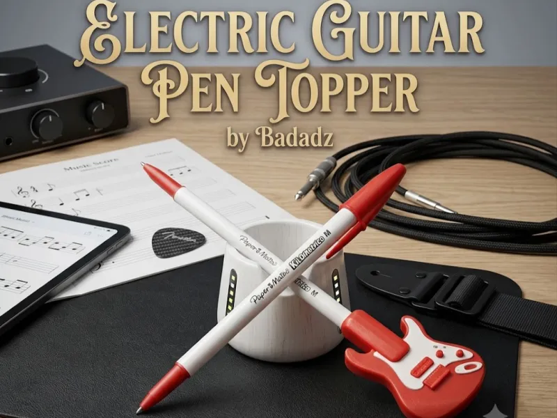 Electric Guitar Pen Topper