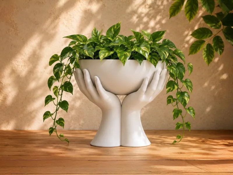 Offering Hands Planter Pot