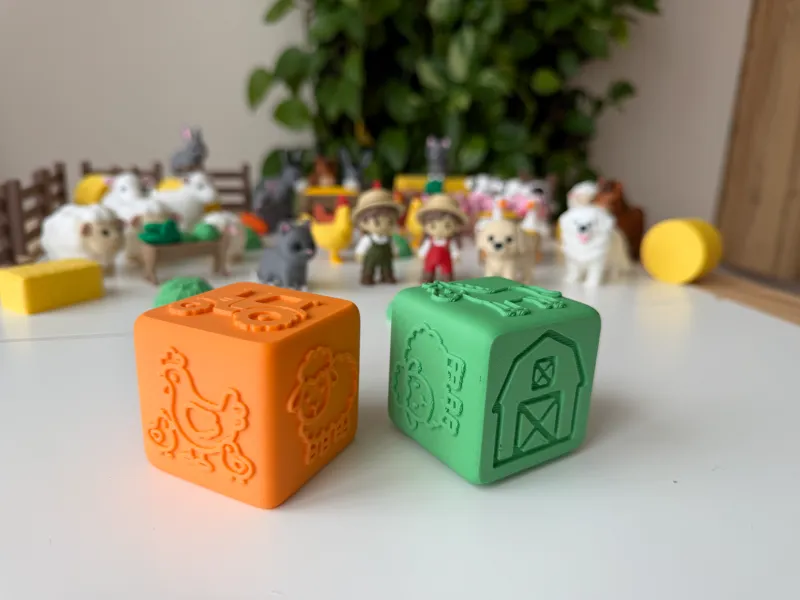 プレイドー キューブ - 農場の動物たち