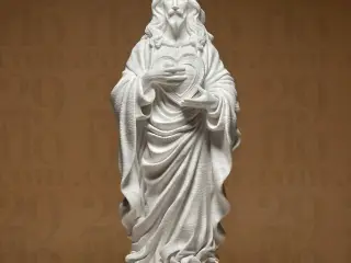 Jesus with Heart Statue