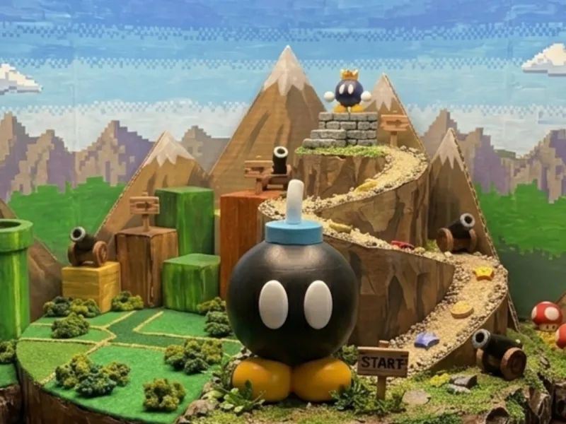 Super Mario Bob-omb figurine