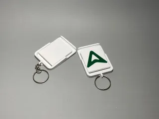 Flat Phone Stand Keychain V2 – Larger & More Stable