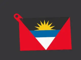 AG - Antigua and Barbuda Flag keychain
