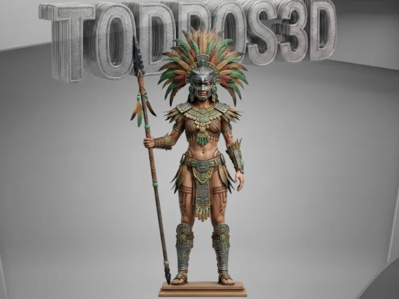 Guerrera_Azteca_con_Lanza