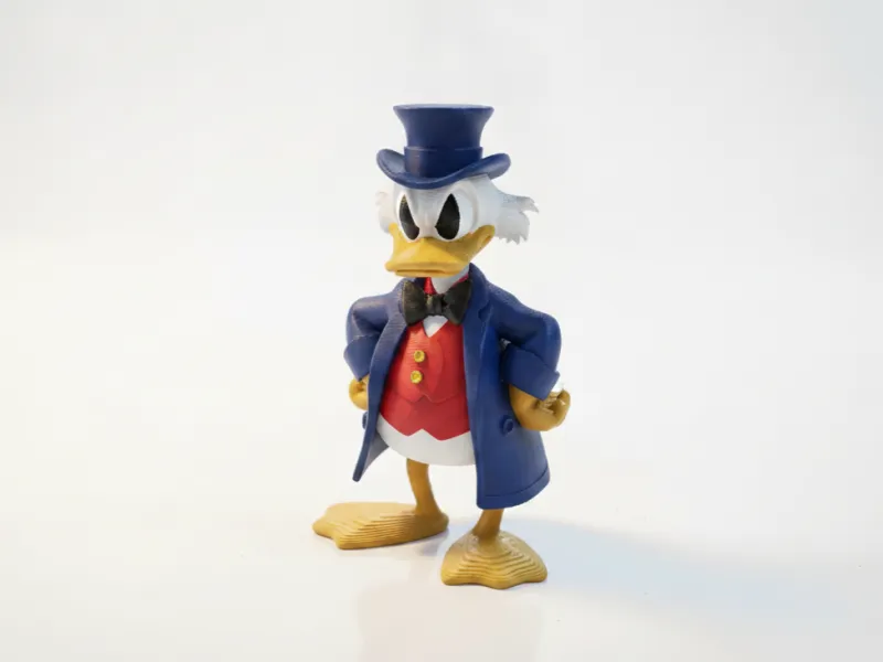 Statuetta di Paperon de' Paperoni Personaggio dei Cartoni Stampabile in 3D