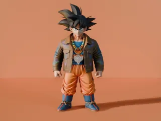 Hypebeast Goku Statue - Premium Urban Streetwear Edition
