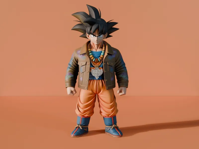 Hypebeast Goku Statue - Premium Urban Streetwear Edition