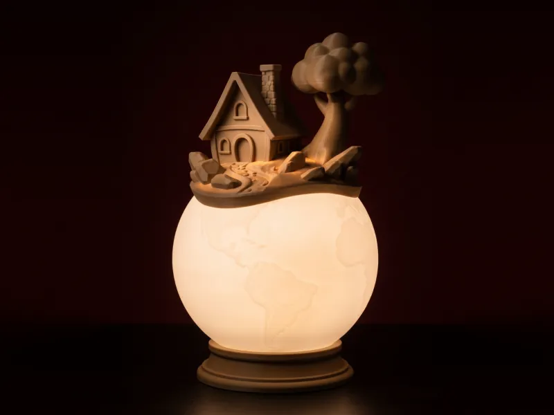微缩房屋星球灯 | 迷你小屋月光灯