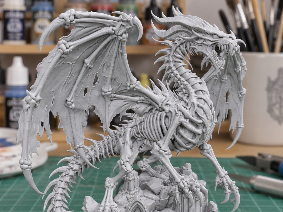 Skeleton Dragon 3D printable model