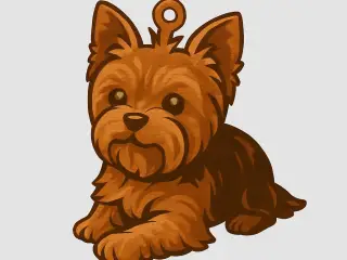 Llavero Figura Yorkshire Terrier-3 Colores