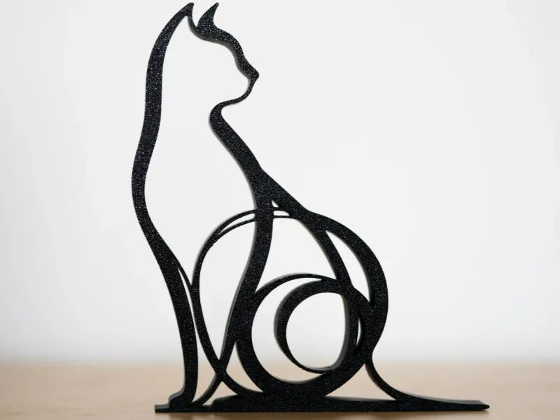 artistic cat sculpture/wall art